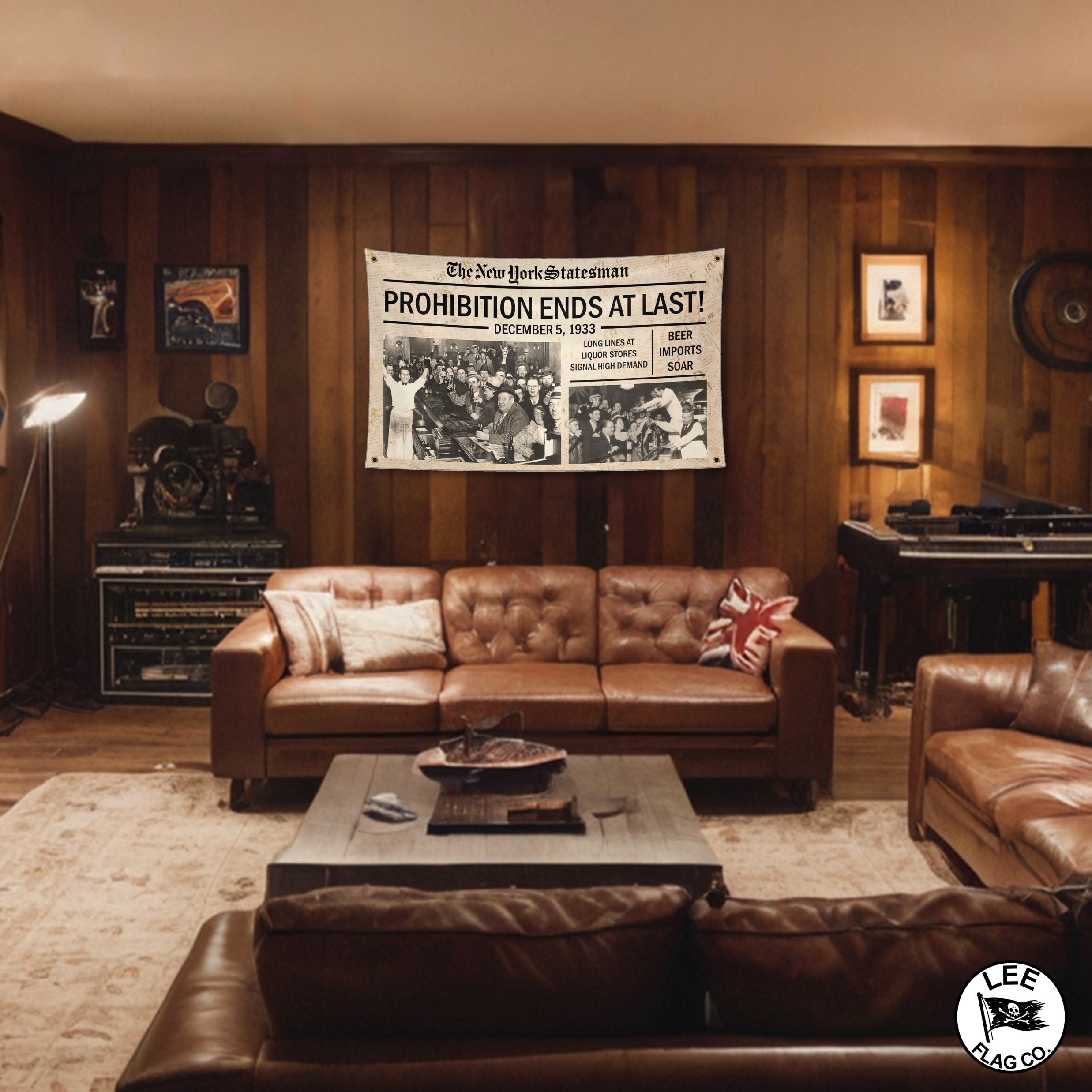 Prohibition Ends At Last Flag