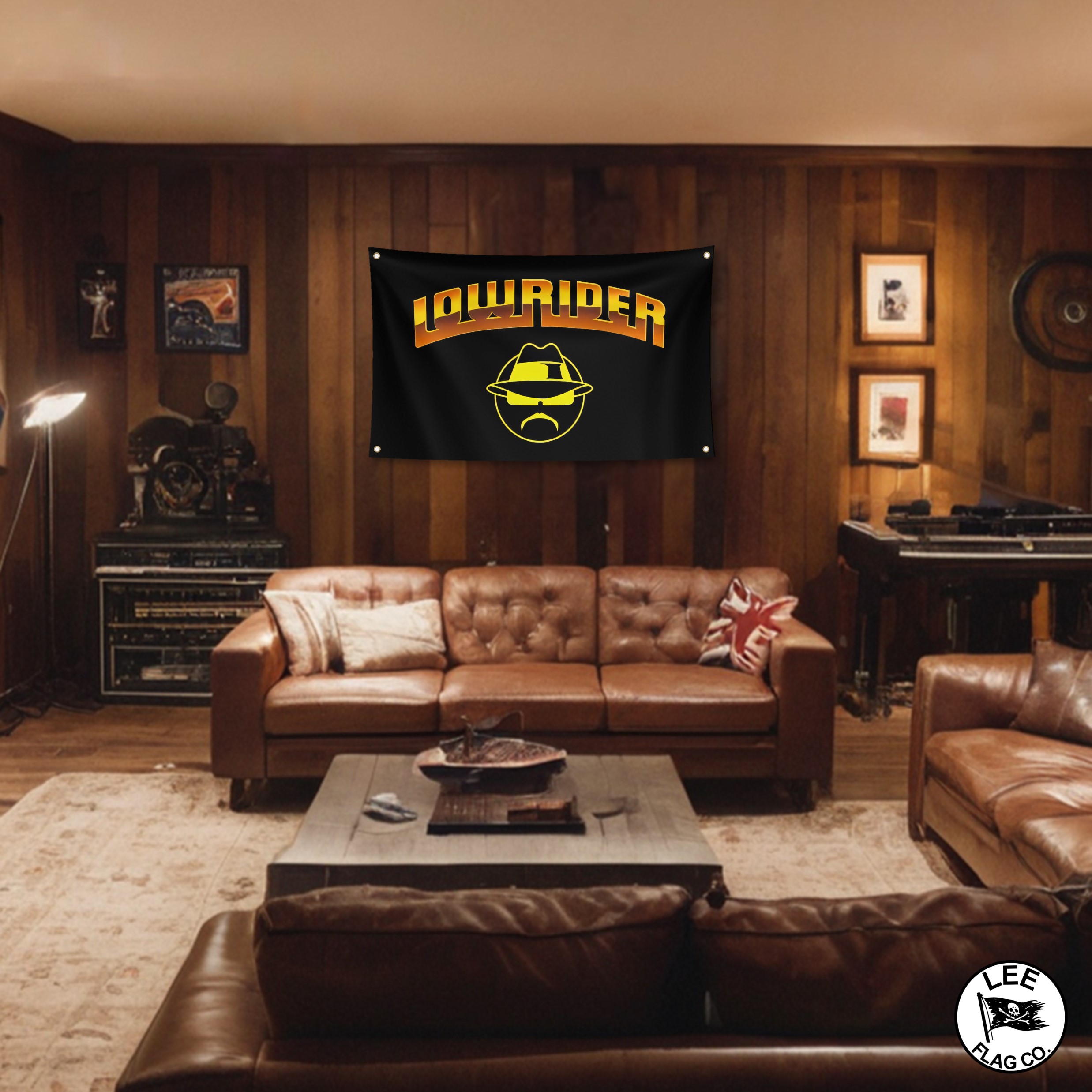 Retro Lowrider Flag