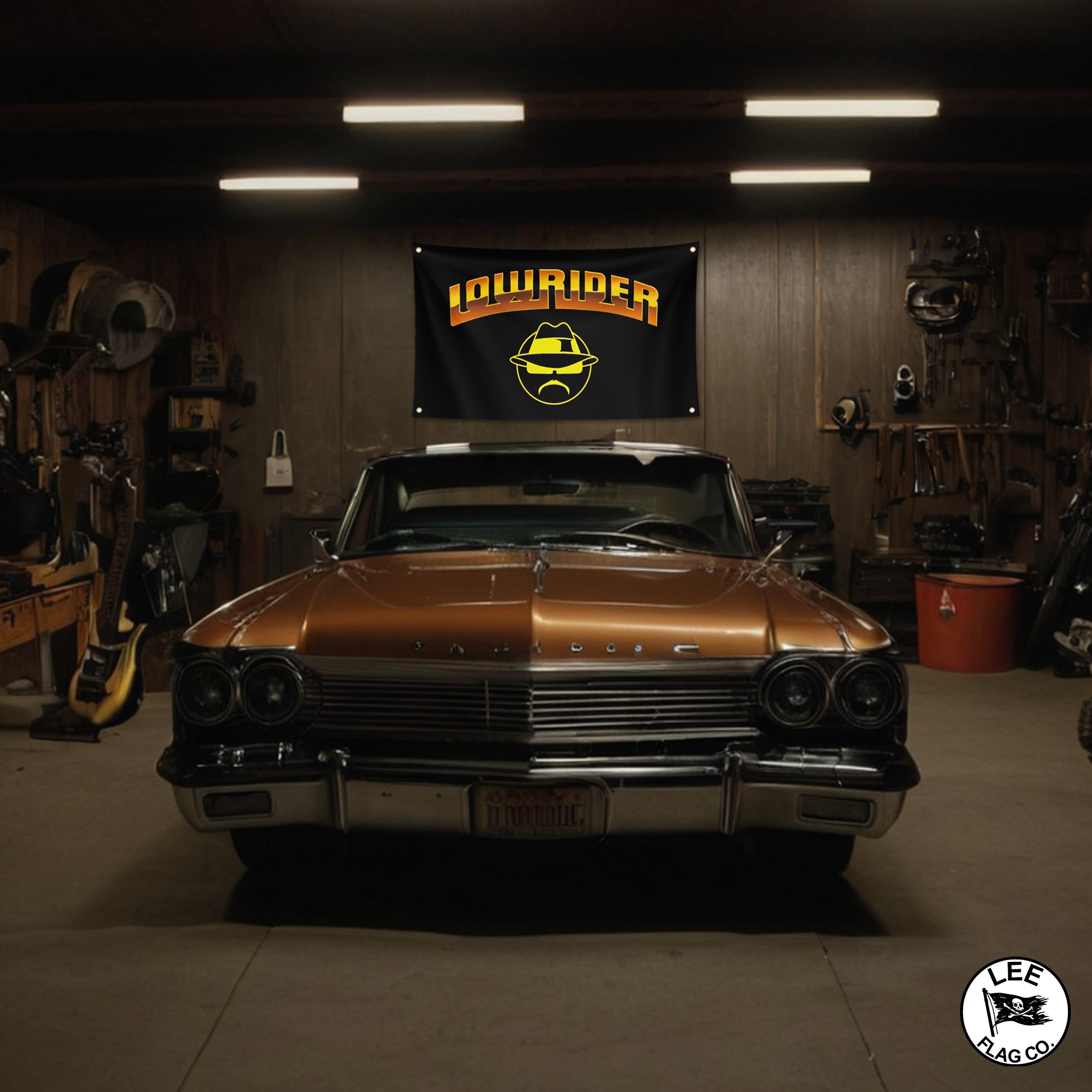 Retro Lowrider Flag
