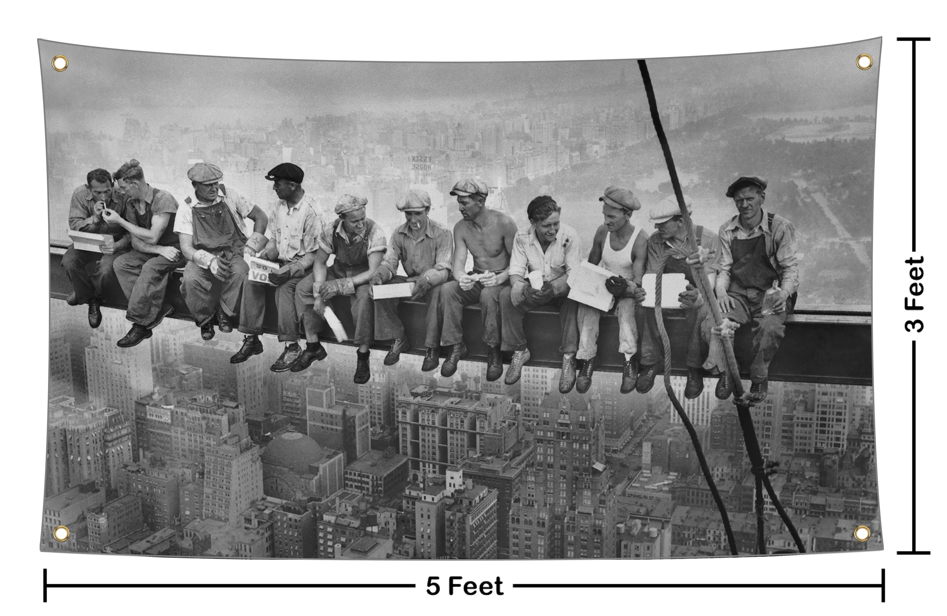 Lunch Atop a Skyscrapper Flag
